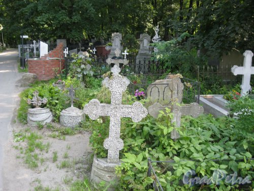 Красненькое кладбище. Фрагмент. Фото 6 августа 2015 г.