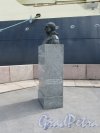Памятник Руалу Амундсену, ск. К. Паульсен, 1938. Адрес: Наб. Лейтенанта Шмидта, у д. 12. Общий вид в профиль. фото июнь 2018 г.
