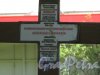 Введенский сад. Поминальный крест по Собору и часовне. Надпись на Кресте. Фото май 2014 г.