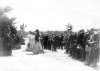 Группа участников смотра на молебне на Марсовом поле в день 10-летия конно-полицейской стражи. Фото 11 июня 1908 года.