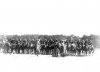 Группа участников церковного парада во время смотра на Марсовом поле в день 10-летия конно-полицейской стражи. Фото 11 июня 1908 года.