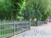 Сквер Металлистов. Часть ограды по ул. Аммермана. фото июнь 2017 г.