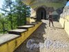 Екатерининский парк (Пушкин). «Башня-руина» с искусственной горкой. Вход на верхнюю площадку башни. фото май 2018 г.