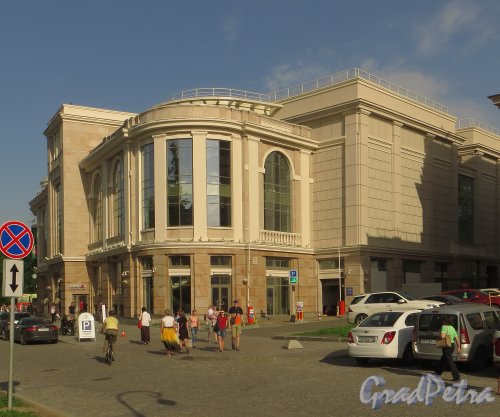 Александровский парк, дом 4А. Углвая часть кинотеатра «Великан» со стороны дома 4. Фото 5 июня 2014 года.