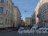 Перспектива Львиного переулка от канала Грибоедова в сторону улицы Декабристов. Фото 12 марта 2014 г.