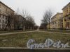 Перспектива Огородного переулка от проспекта Стачек в сторону улицы Маршала Говорова. Фото 29 ноября 2014 года.