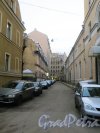 Перспектива Фуражного переулка от Госпитальной улицы к 9-й Советской улице. Фото 24 декабря 2014 года.