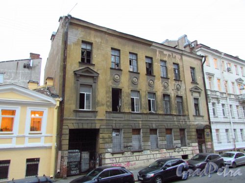 Дмитровский переулок, дом 15, литера А. Общий вид здания. Фото 21 октября 2016 года.
