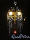 Биржевая площадь. Фонари на площади в новогоднем оформлении. Фото январь 2012 г.