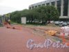 Площадь Победы. Ремонт покрытия пешеходной части. Фото 15 июля 2016 г.
