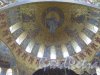 Якорная пл. (Кронштадт), д. 5. Морской собор Святого Николая Чудотворца. Мозаика вбоковом  куполе. Фото август 2015 г.