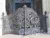 г. Кронштадт, Якорная пл., д. 5. Никольский Морской собор, ограда перед входом. фото июнь 2017 г. 