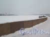 Биржевая пл. Парапет верхней площадки с видом на Неву. фото февраль 2018 г.