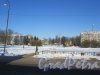 Привокзальная площадь (г. Волхов). Вид площади со стороны вокзала Волховстрой-1. фото март 2018 г.