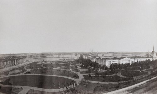 Вид на Сенатскую площадь и Александровский сад. Фото начало XX века.
