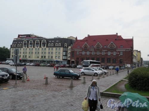 Рыночная пл. (Выборг), Вид застройки площади с ул. Северный Вал. фото июнь 2015 г. 
