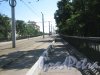 Автовский трамвайный путепровод в районе окончания Кронштадтской ул. Вид в сторону ул. Маршала Казакова. Фото 8 июля 2013 г.