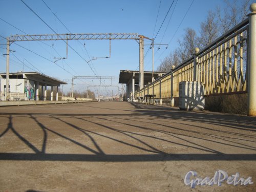 Район Дачное. Ж/д платформа «Дачное». Фото 26 февраля 2014 г.