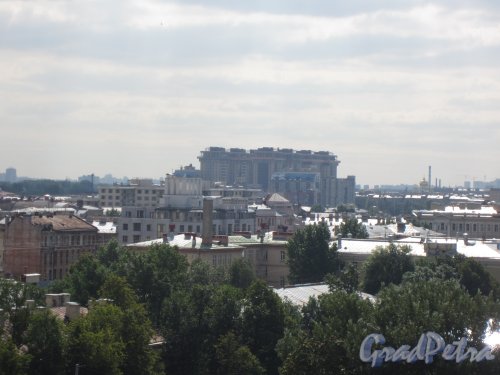 Перспектива Адмиралтейского района с Троицкого собора в сторону Киевской улицы. Фото 21 августа 2012 года.