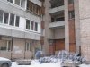 Ленинский пр., дом 119, литера А. Фрагмент здания. Вид со стороны двора. Фото 12 января 2014 г.
