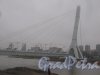 Пр. Героев на пересечении с ул. Маршала Захарова. Технический мост через Дудергофский канал. Фото 29 декабря 2013 г.