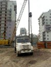 Большеохтинский пр., дом 15, корп. 2. Начало строительства ЖК «Охта-Модерн». Фото 17 апреля 2014 года. 