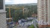 Панорама строительной площадки ЖК «Коломяги-ЭКО» (Малая Десятинная улица, дом 36 / Новоутиная улица, дом 12). Фото 17 июня 2014 года.