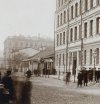 Средний проспект, дом 33. Строения на участке до строительства доходного дома. Фото 1897 года.