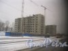 Ириновский проспект, участок 1. Вид на строительство ЖК «Нью-Тон» в районе дома 36. Фото 26 января 2015 г.