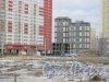 Ленинский пр., дом 68. Вид с пр. Героев на строящиеся здания. Фото 29 декабря 2015 г.
