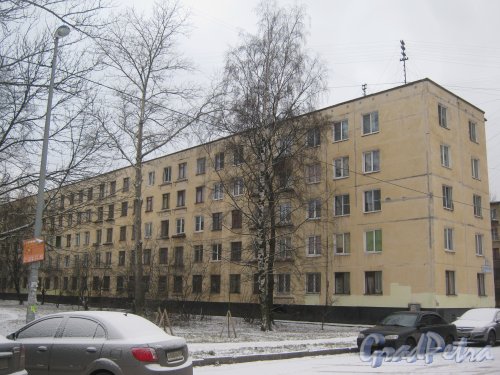 Ленинский пр., дом 119, корпус 3. Фрагмент здания. Вид со стороны дома 119, литера Б. Фото 12 января 2014 г.
