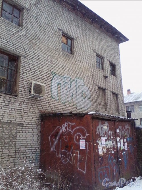 Дачный пр., дом 19, корпус 4. Фрагмент здания. Фото 15 марта 2014 г.