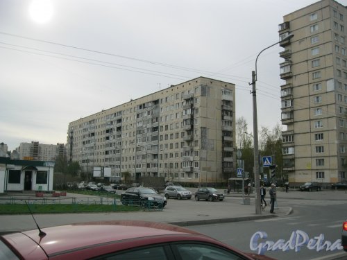 Пр. Косыгина, дом 56. Вид с ул. Коммуны. Фото 28 апреля 2014 г.