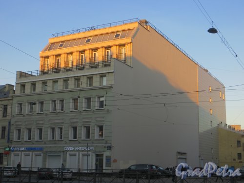 Лиговский проспект, дом 142, лит. А. Общий вид здания. Фото 10 апреля 2014 года.