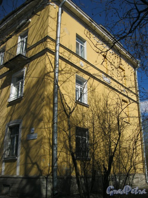 г. Красное Село, пр. Ленина, дом 96. Фрагмент фасада здания. Фото 23 апреля 2014 г.