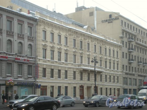 Невский пр., д. 59. Фасад здания после перестройки. Фото январь 2010 г.