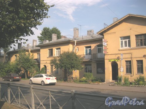 Пр. Елизарова, дом 8, корпус 1. Фрагмент фасада. Фото 27 июля 2014 г.