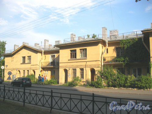 Пр. Елизарова, дом 6, корпус 1. Фрагмент фасада. Фото 27 июля 2014 г.