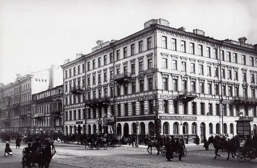 Дома Типнера (Д. В. Быховского). Общий вид. Фото 1913 г.