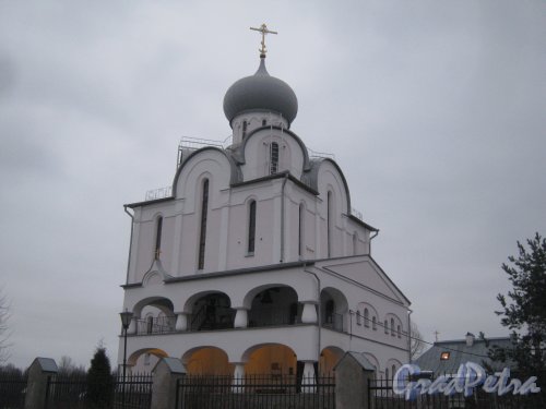 Пискарёвский пр., дом 41. Фрагмент здания церкви. Фото февраль 2014 г.