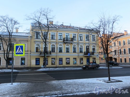  город Кронштадт, проспект Ленина, дом 17, литера А. Фасад со стороны проспекта Ленина. Фото 5 января 2015 года.