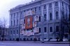 Праздничное оформление фасада Ленинградского Дворца пионеров. Автор: Майкл Нойберт. 1976-1977 годы.