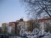 Пр. Маршала Жукова, дом 43, корпус 1. Общий вид фасада дома, выходящего парадными в сторону Ленинского пр. Фото 5 января 2016 г.