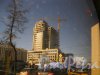 Московский проспект, дом 141а. Строительство торгово-офисного комплекса Fort Group. Фото 18 марта 2016 года.