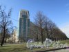 проспект Космонавтов, дом 65, корпус 2, литера А. Общий вид жилого комплекса «Антей» со стороны проспекта Космонавтов. Фото 16 апреля 2016 года.