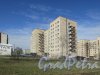 проспект Космонавтов, дом 96, корпус 2, литера А. Общий вид жилого дома со стороны Дунайского проспекта. Фото 16 апреля 2016 года.