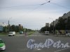 пр. Солидарности. Вид с ул. Коллонтай в сторону ул. Дыбенко. Фото 13 августа 2016 г.