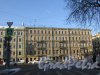 Лиговский проспект, дом 27 / переулок Ульяны Громовой, дом 7. Лицевой фасад здания. Вид от 2-ой Советской улицы. Фото 31 января 2018 года.