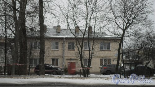Красное Село, проспект Ленина, дом 47, корпус 2. 2-этажный жилой дом 1960 года постройки. 1 парадная, 8 квартир. Фото 23 января 2017 года.