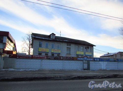 Полюстровский проспект, дом 28. Одно из строений на участке. Фото 20 января 2017 года.